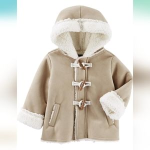 OshKosh B'Gosh Boys' Faux Suede Jacket, Brown 9M